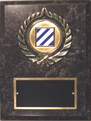Simulated Black Marble Plaque