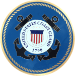 United States Coast Guard 4inch Raised Litho Disk