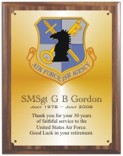 United States Air Force Plaques Group C Style from Trophy Express
